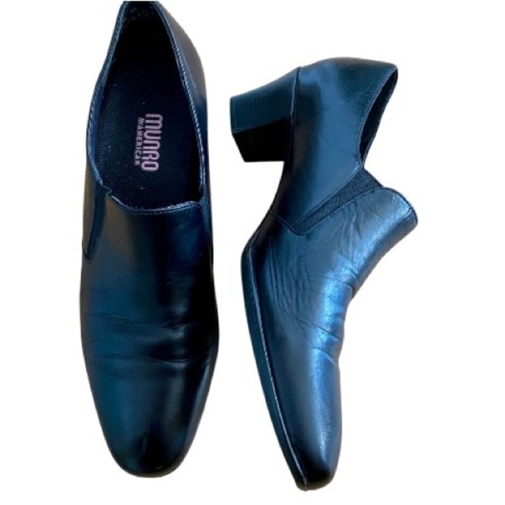 Munro Black Leather Shoes